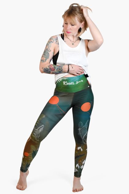 legginsy z wysokim stanem z grafiką Kasi Krutak