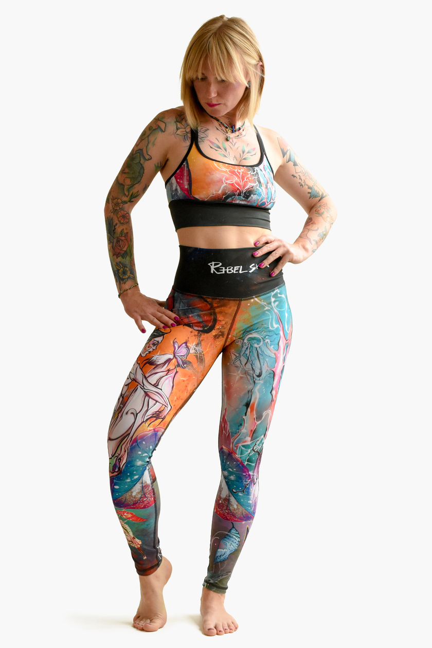 Legginsy z wysokim stanem - LUMEN <em> (by Dancink Needles) </em> - obrazek 2