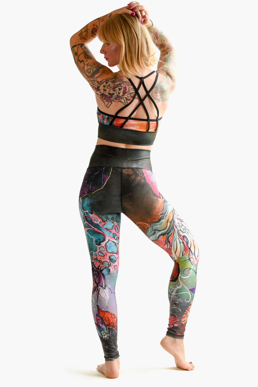 Legginsy z wysokim stanem - LUMEN <em> (by Dancink Needles) </em> - obrazek 4