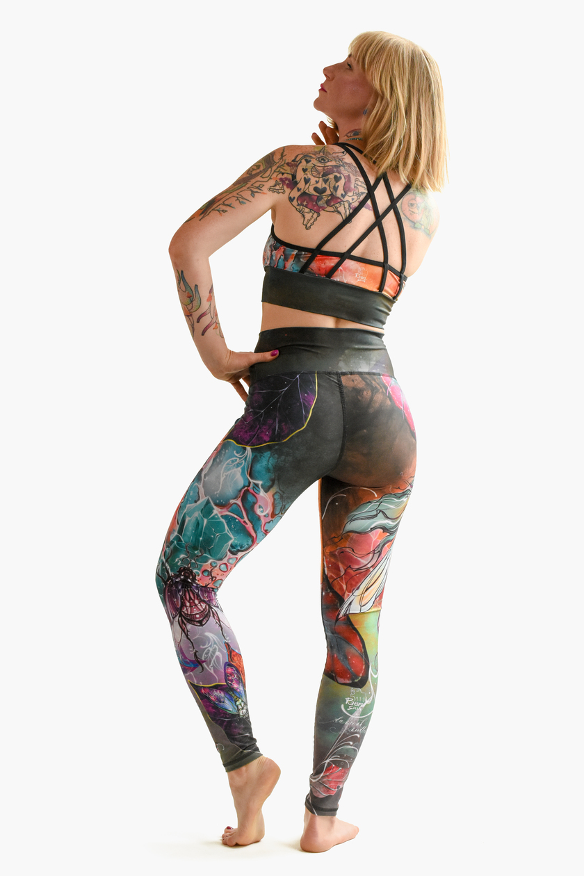 Legginsy z wysokim stanem - LUMEN <em> (by Dancink Needles) </em> - obrazek 5