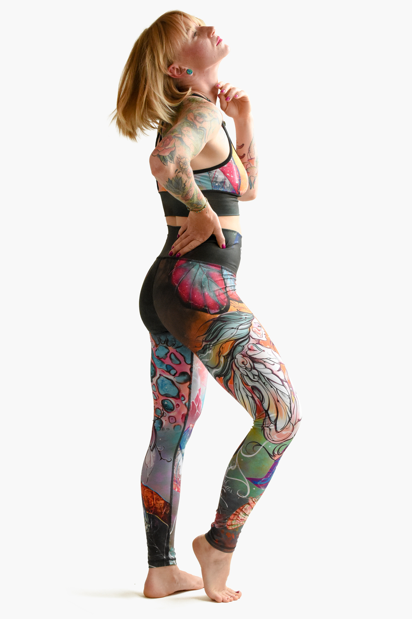 Legginsy z wysokim stanem - LUMEN <em> (by Dancink Needles) </em> - obrazek 6