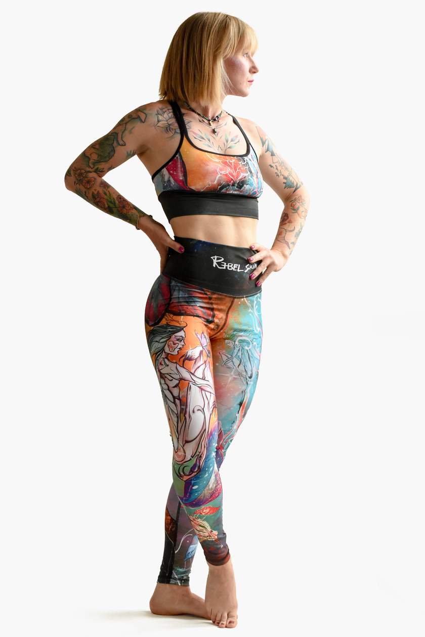 Legginsy z wysokim stanem - LUMEN <em> (by Dancink Needles) </em> - obrazek 7