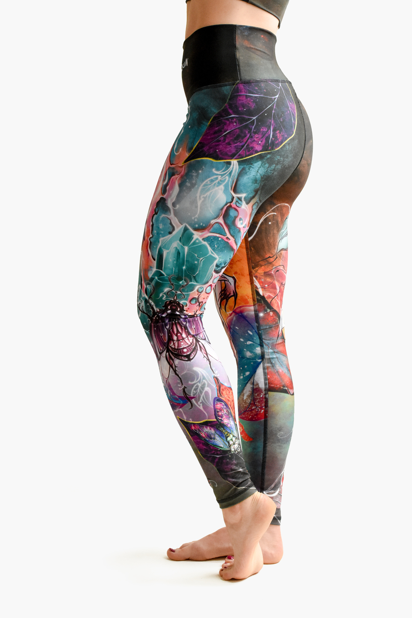 Legginsy z wysokim stanem - LUMEN <em> (by Dancink Needles) </em> - obrazek 9