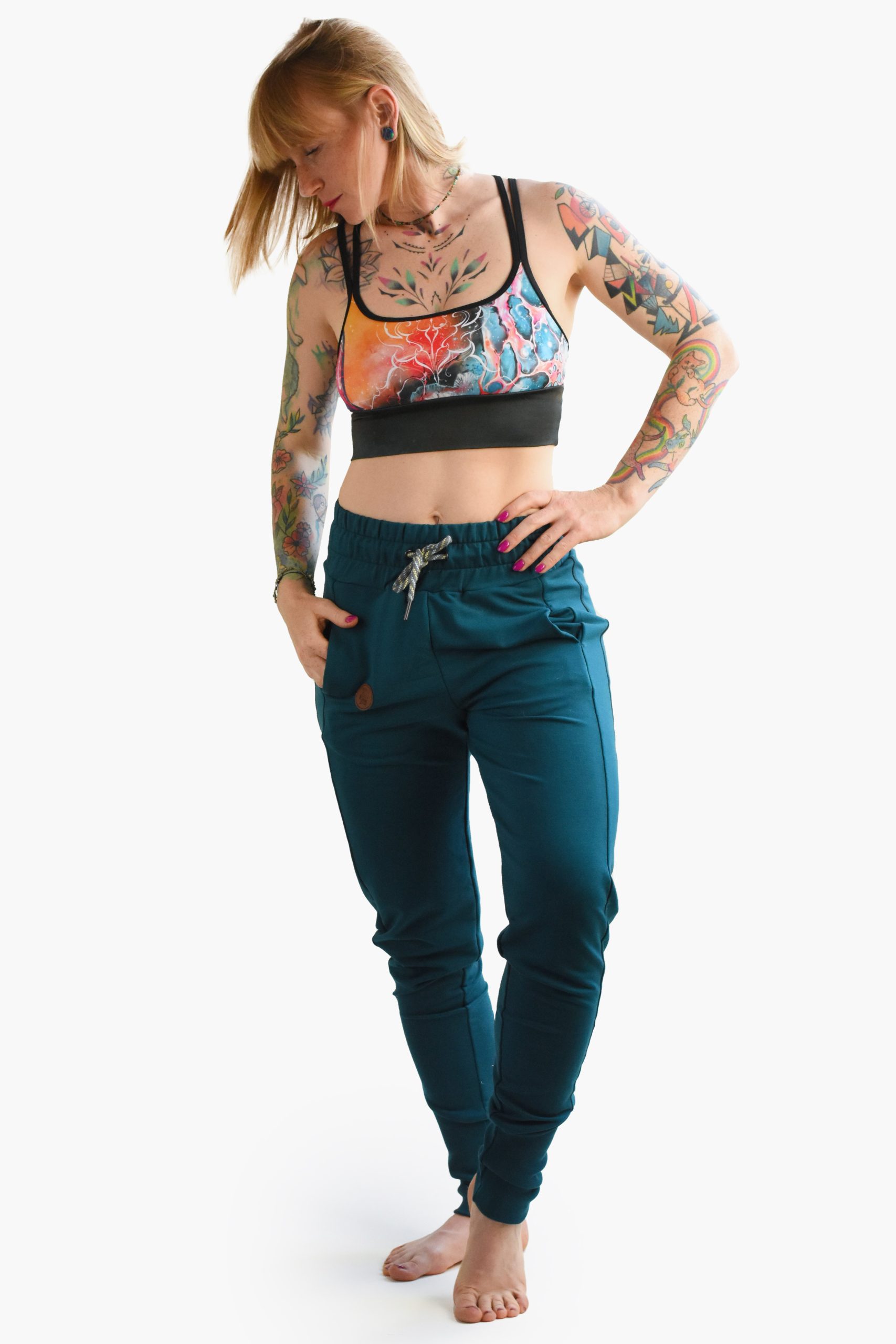 High-waisted sweatpants grey (Kopia) - Image 2