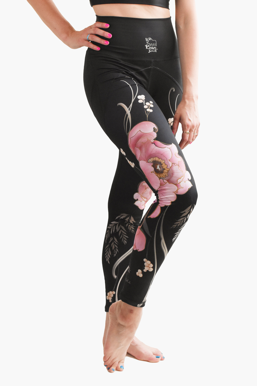 PREMIUM leggings - retro flowers <em>(by Magdalena Pliszka)</em> (Kopia) - Image 7